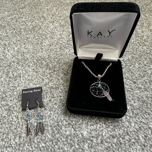Kay Jewelers Dreamcatcher Pendant Necklace & Earrings